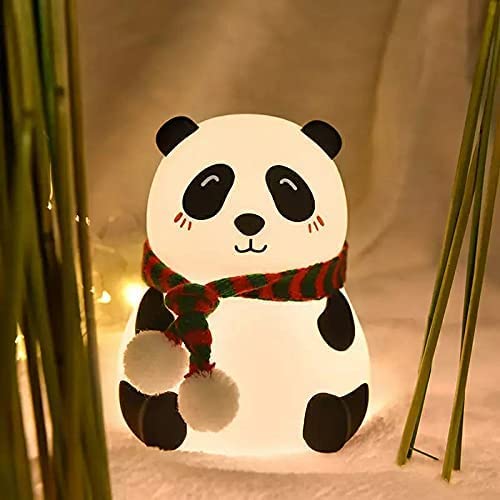 Portable Cute Panda Silicone LED Night Lamp