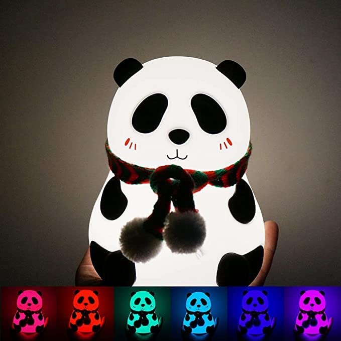 Portable Cute Panda Silicone LED Night Lamp
