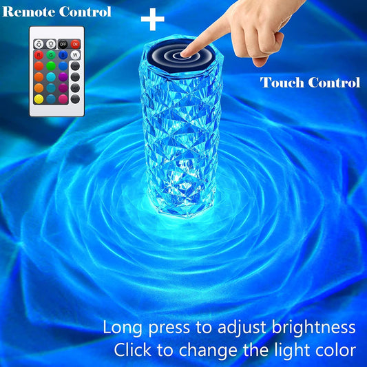 16 Color Changing Crystal LED Table Lamp