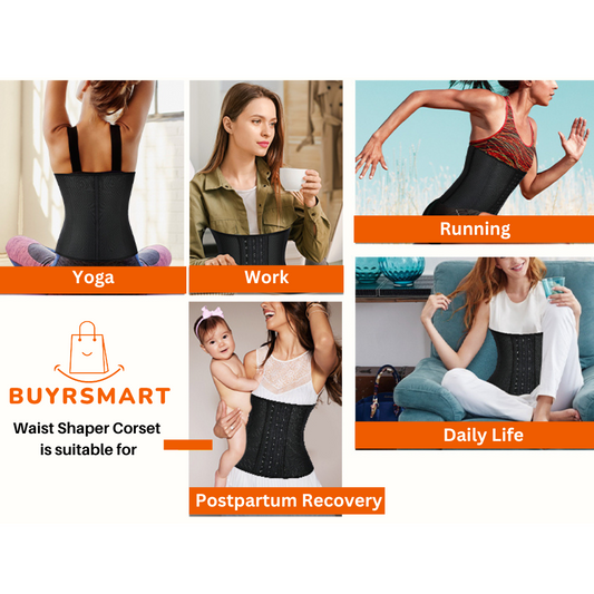 Buyrsmart_body_shaper_waist_trainer_corset_use_for_yoga_work_running_dailylife_postpartumrecovery